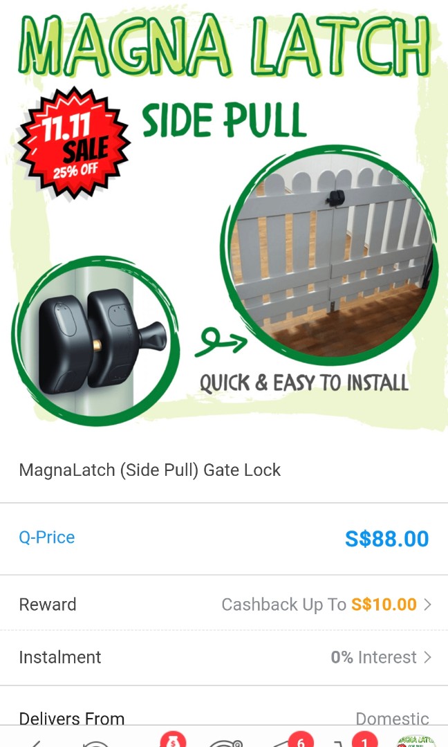 Magnalatch door latch magna latch, Furniture & Home Living, Home