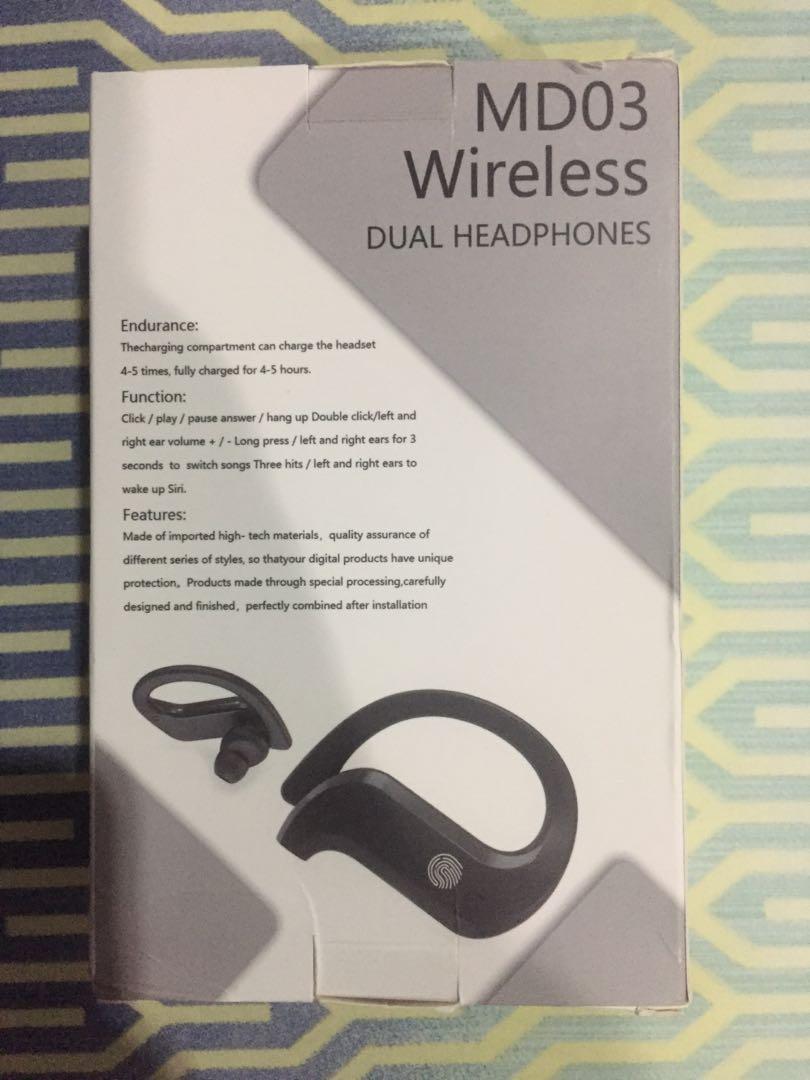 Md03 wireless shop dual headphones