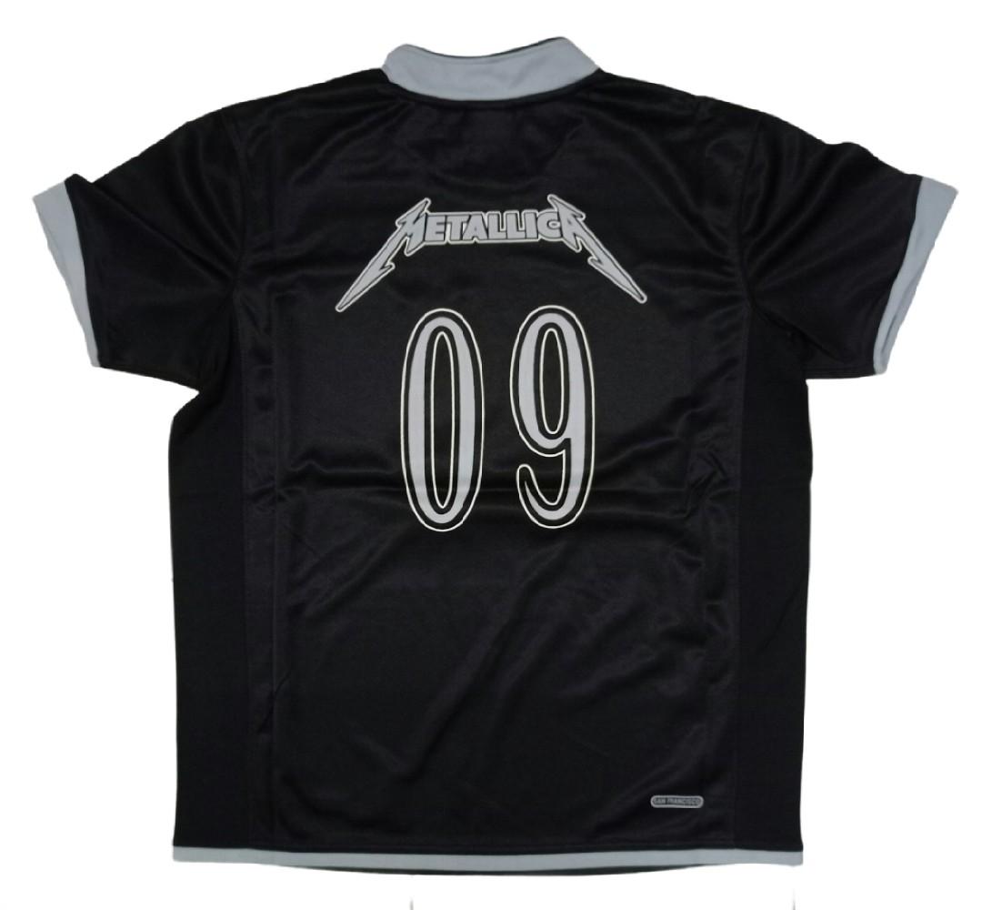 Metallica 00 Silver Gray Football Jersey – 1life2live Store