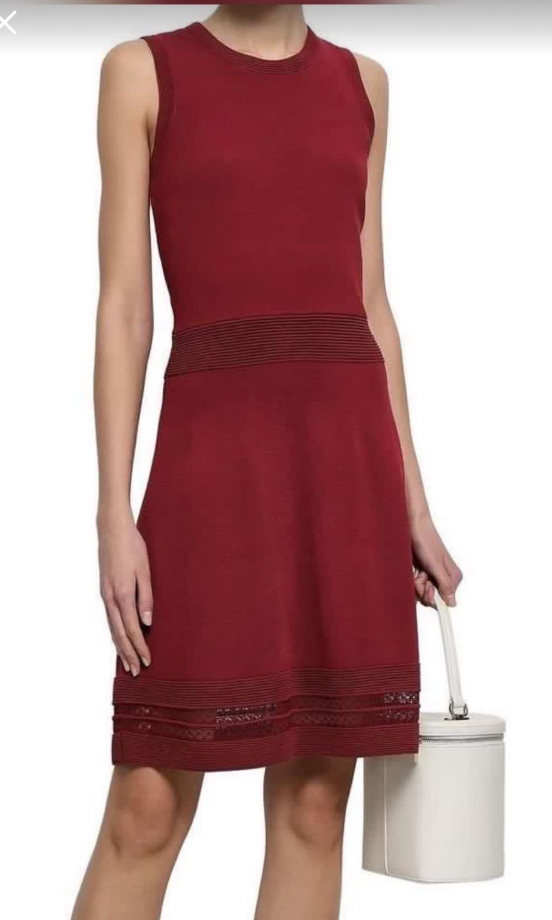 Michael Kors red knitted dress, Women's Fashion, Muslimah Fashion, Dresses  on Carousell