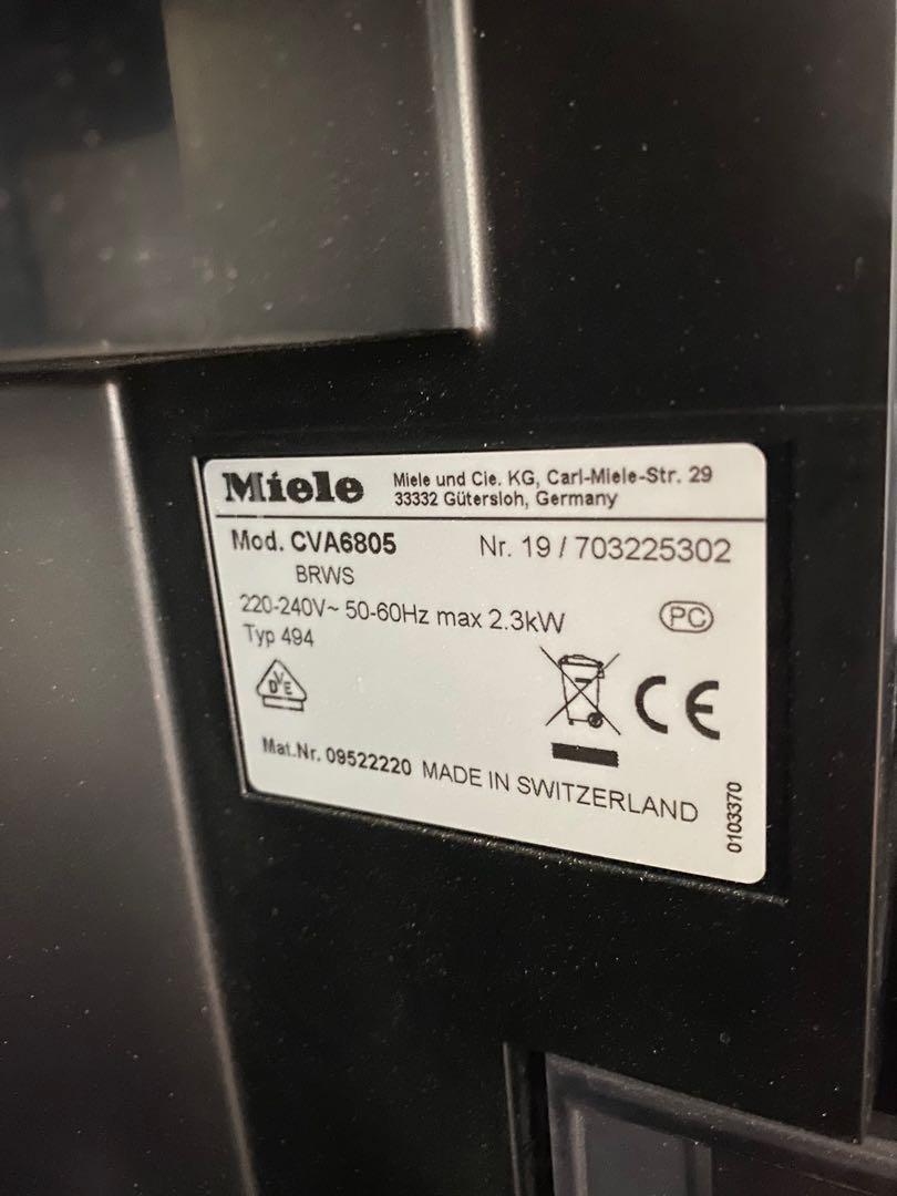 Miele Coffee Machine CVA 6805, TV & Home Appliances, Kitchen Appliances