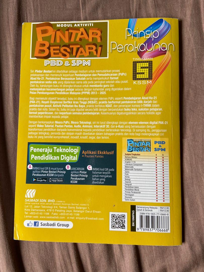 Modul Aktiviti Pintar Bestari Spm Prinsip Perakaunan Tingkatan 5 By Sasbadi Textbooks On Carousell