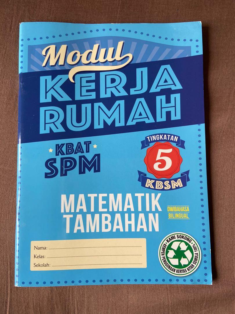 Modul Kerja Rumah Spm Matematik Tambahan Tingkatan 5 By Sasbadi Hobbies Toys Books Magazines Textbooks On Carousell