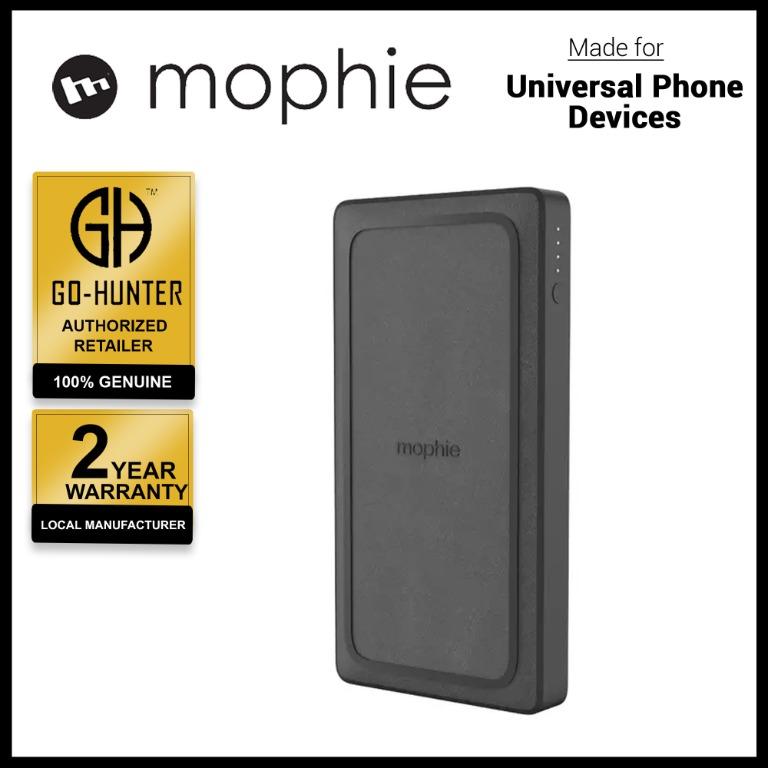 powerstation with PD Portable Charger containing a 10,000mAh Battery and 18W USB-C PD Fast Charge Black mophie 