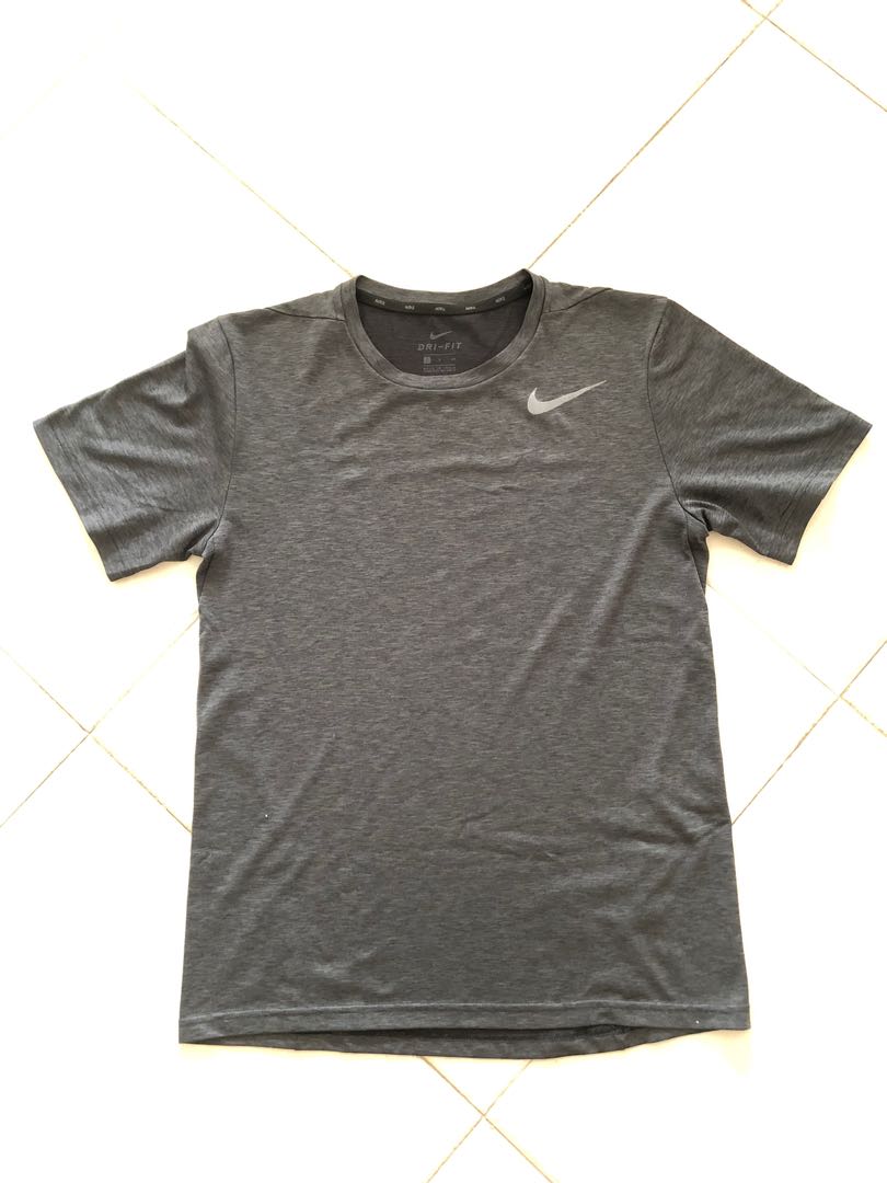 dark grey dri fit shirt