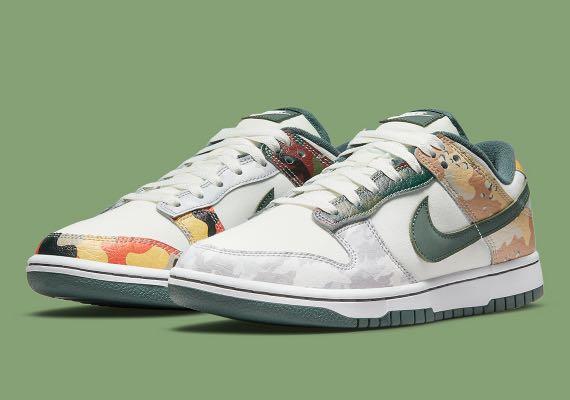 nike sb dunk multi camo