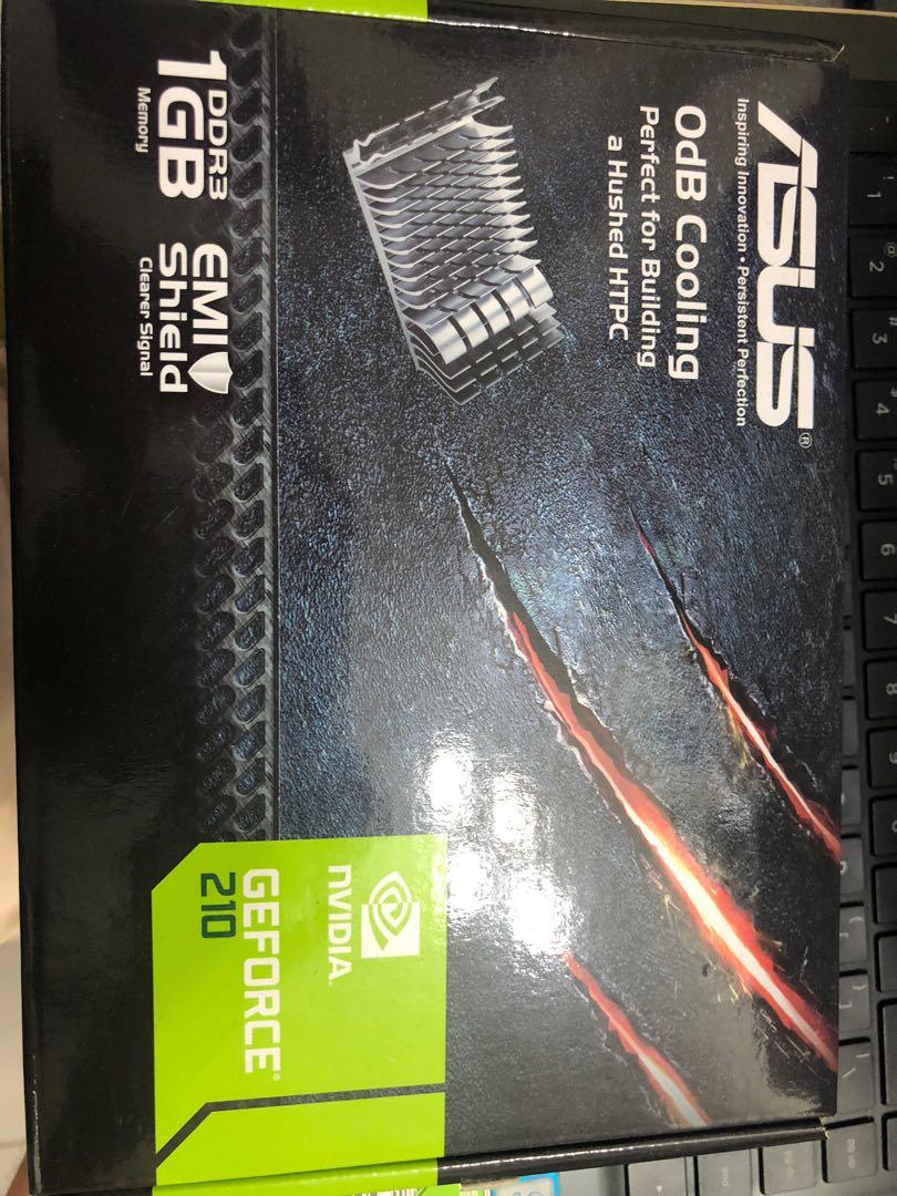 Nvidia GeForce GT210 1gb ddr3 silent no fan Computers Tech