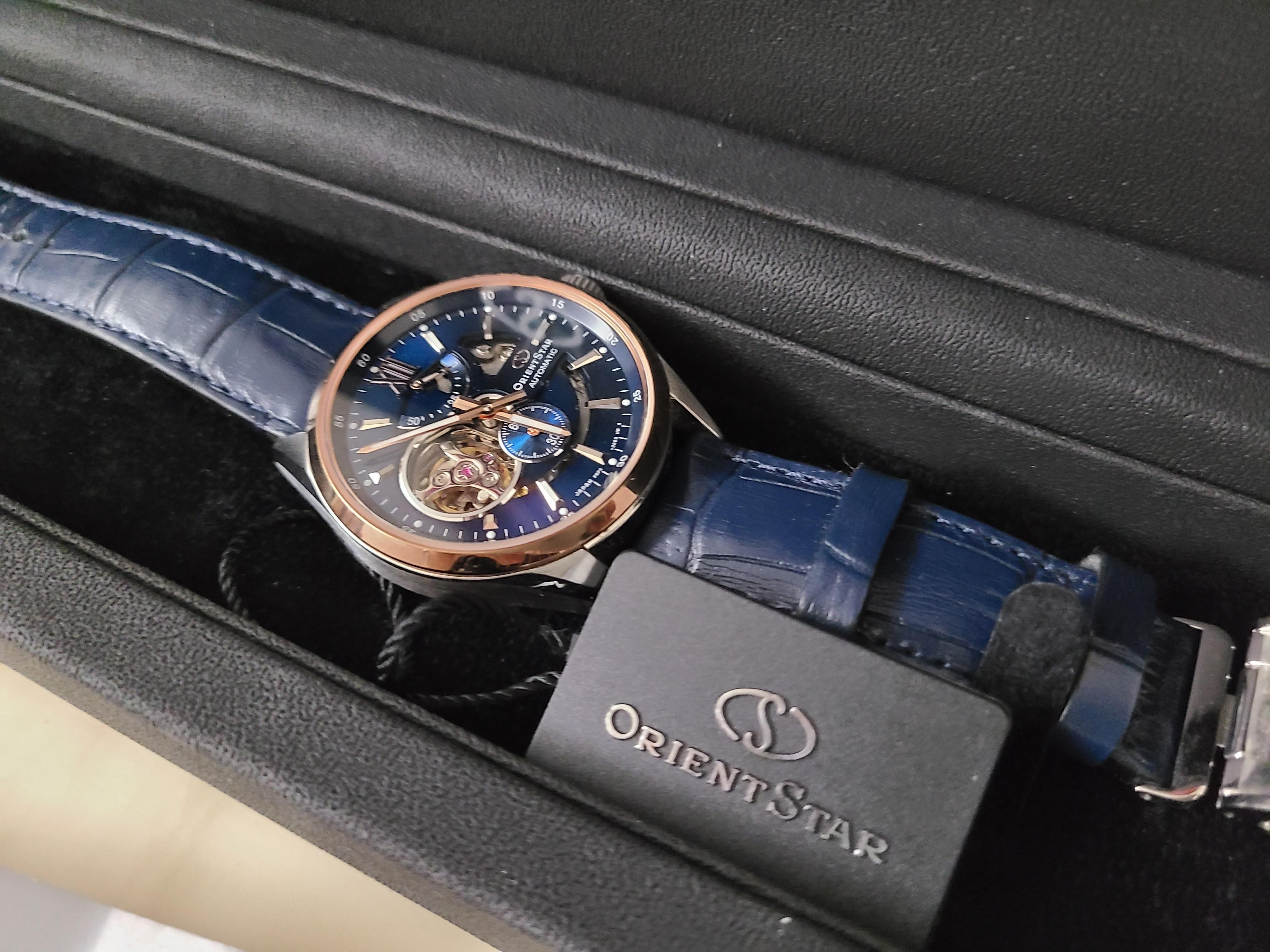 Orient star moving blue cheap