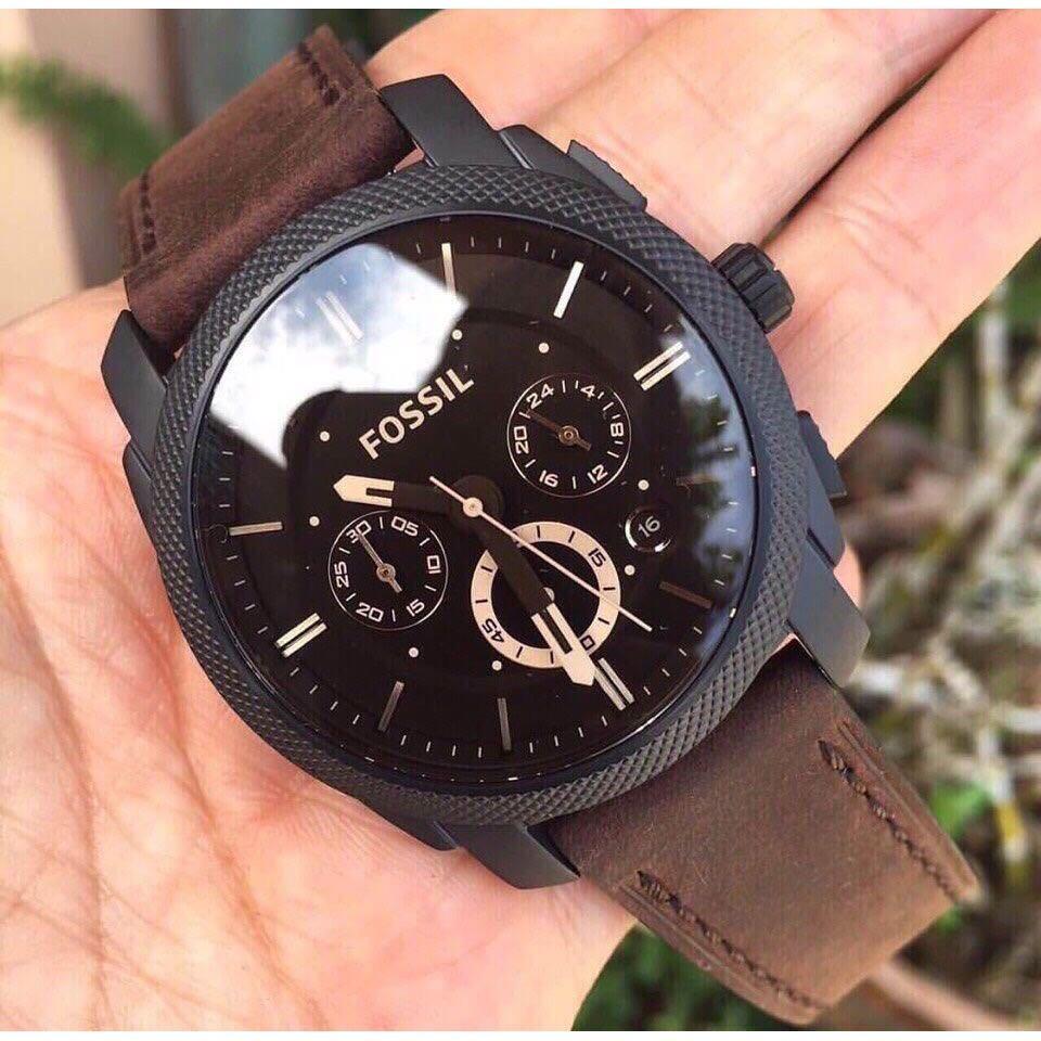 Fossil Watch Men Brown Leather FS4656 
