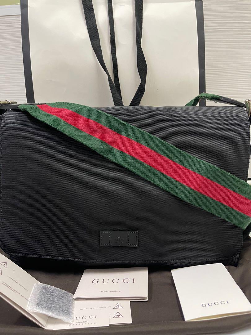Gucci techno discount canvas messenger bag