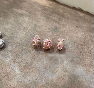 PANDORA ☑️ AUTHENTIC ROSEGOLD DAISY CHARM & CLIPS 1000 EACH! TAKE ALL 2600