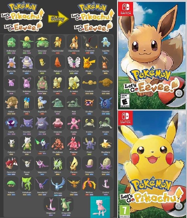 Pokemon Let S Go Pikachu Pokemon Let S Go Eevee Nintendo Switch Games Pokemon Lets Go Pikachu Eevee Video Gaming Video Games Nintendo On Carousell