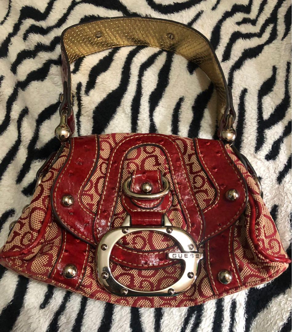 GUESS Red Vintage Purses