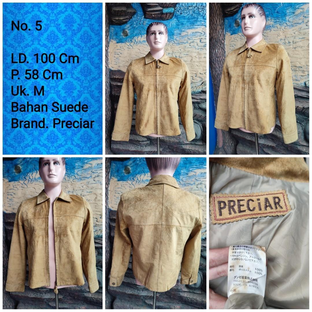 PS1 BLAZER SAFARI JAS KEMEJA COAT PRIA SUEDE TRUCKER SHEARLING