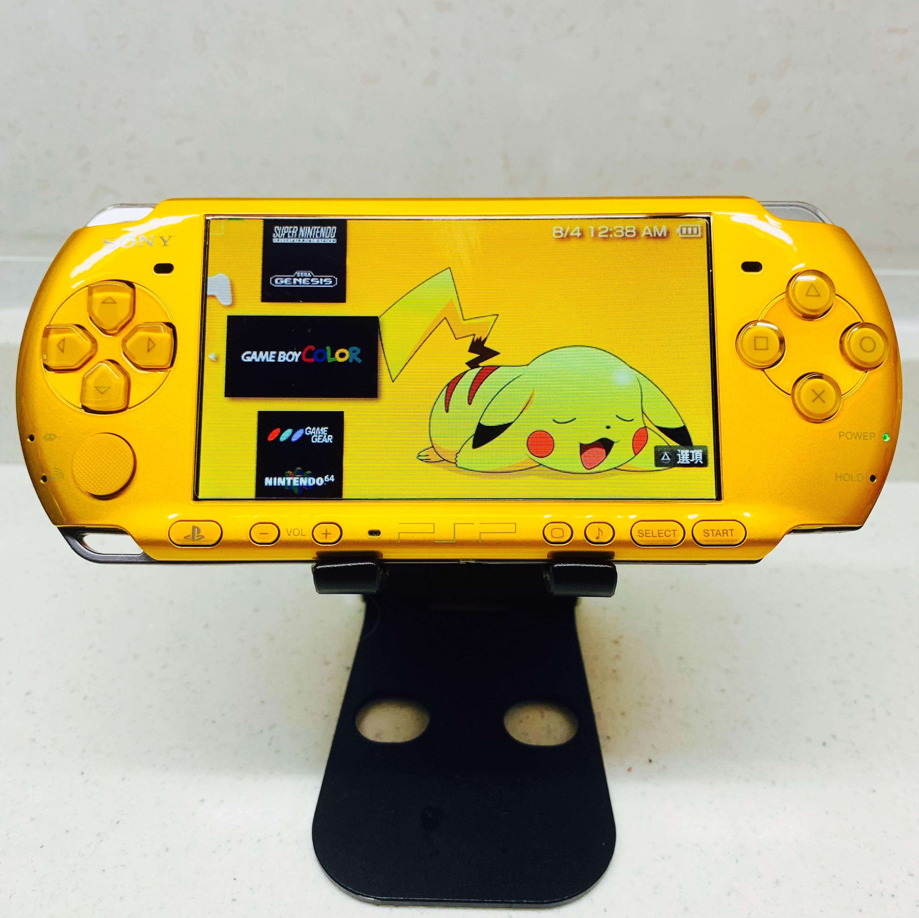 PSP-3000 黃色32gb 開心版, 電子遊戲, 電子遊戲機, PlayStation 