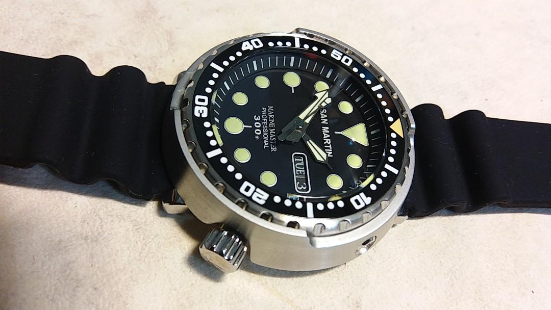 San Martin Seiko Tuna Homage divers watch