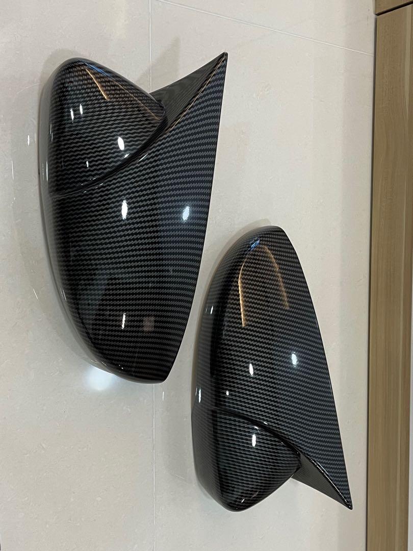 Scirocco Carbon Fibre (Paste On) Mirror Cap, Door Handle, Car