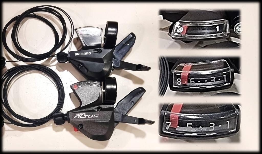 Shimano Original Teflon coating 7 8 9 speed shifter Altus M310 M315 M370 21 24 27 speed option available Sports Equipment Bicycles Parts Parts Accessories on Carousell