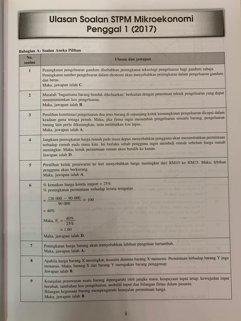 STPM Mikroeknomi and Makroekonomi Kertas Model, Books u0026 Stationery 