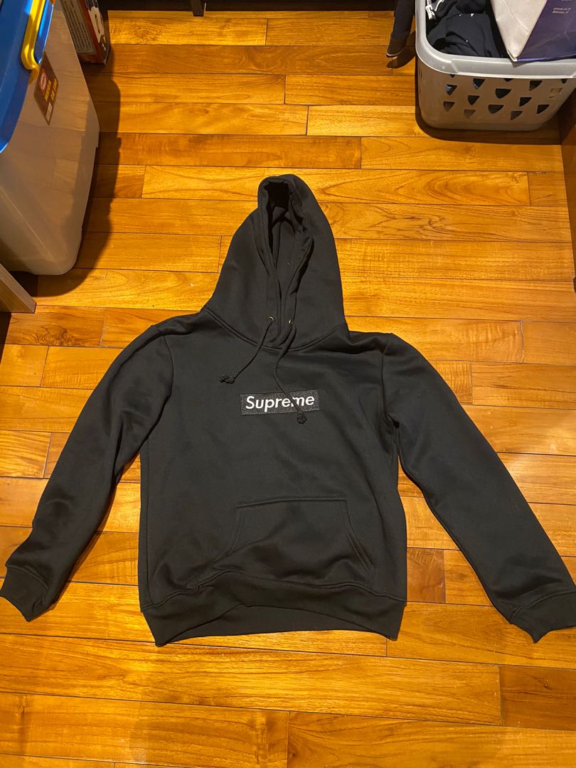Box logo store black hoodie