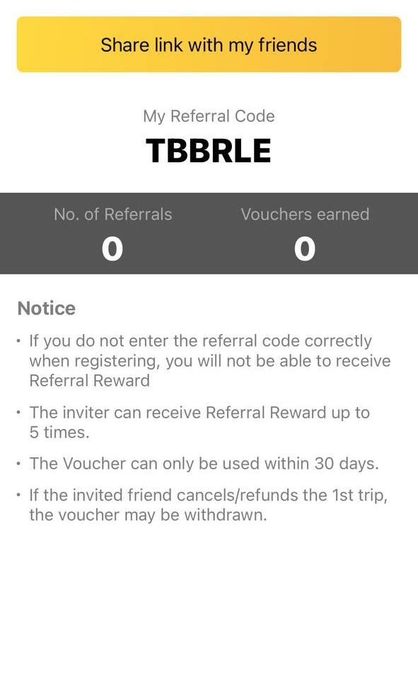 Ticket new shop referral code