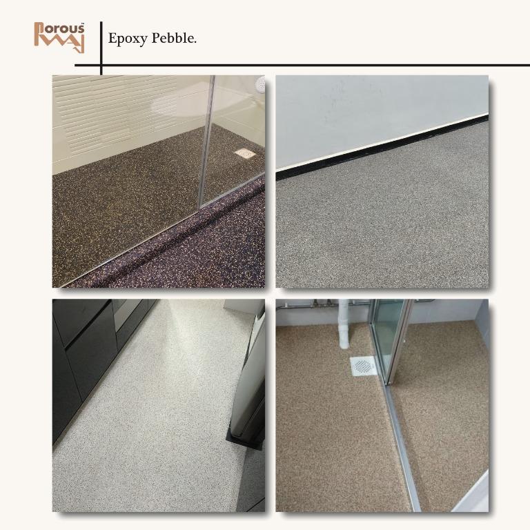 HDB & Condo Toilet Renovation | Anti slip flooring | Epoxy Pebble | Toilet Reno62863094239873114