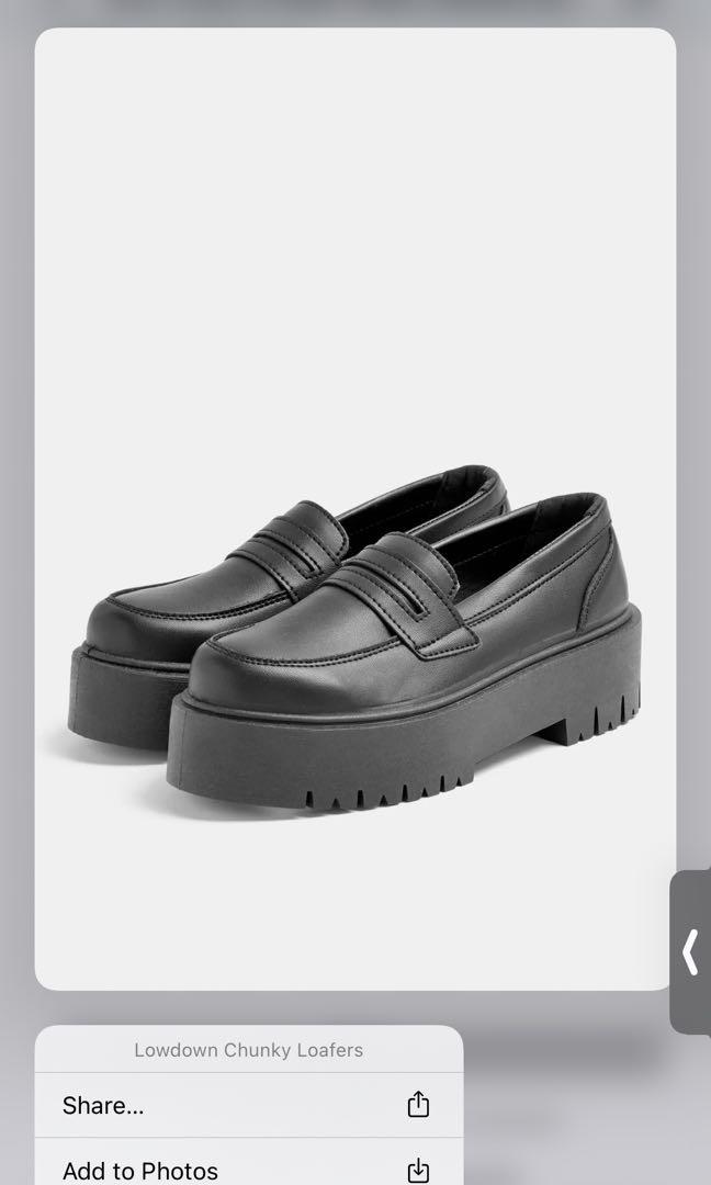 Topshop chunky loafers