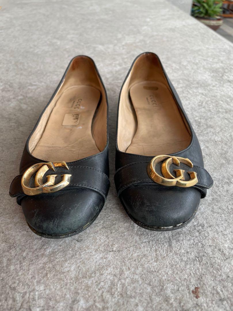 Gucci black shoes ladies top