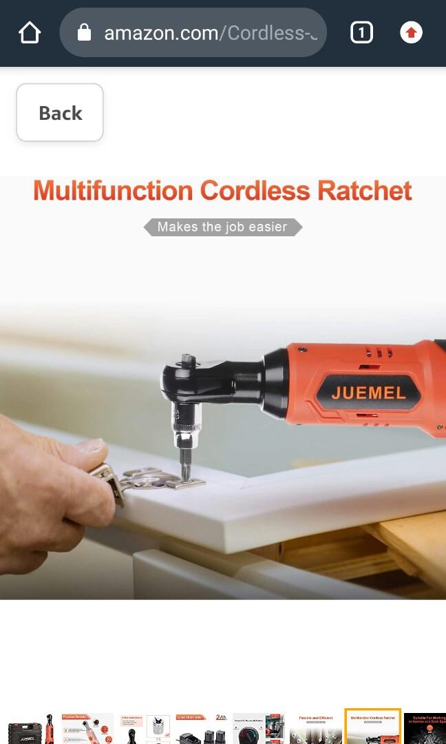 Juemel cordless hotsell ratchet
