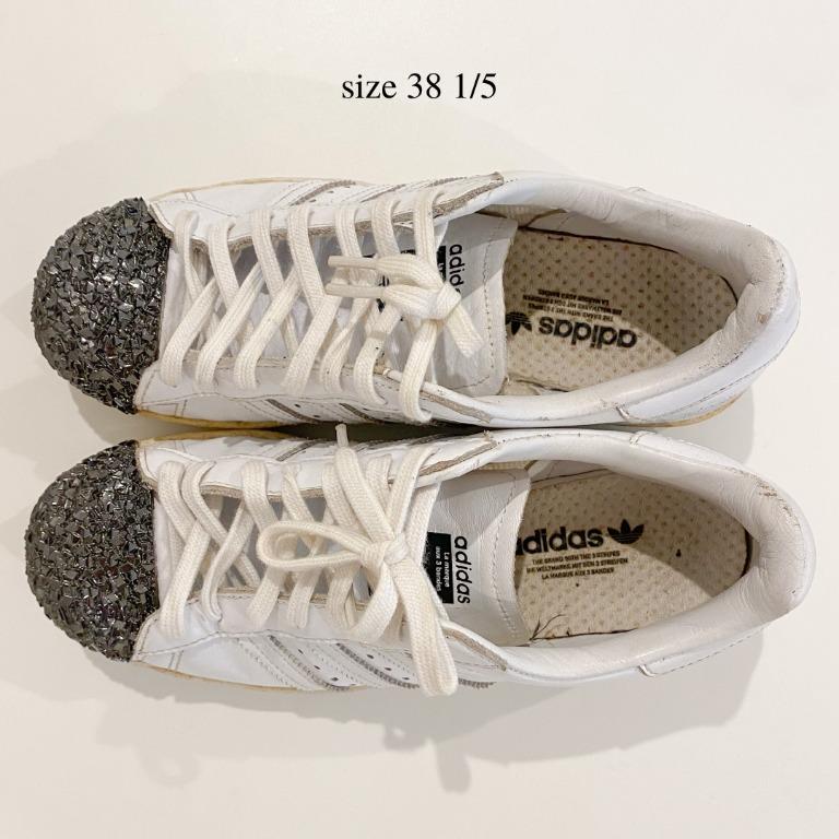 Adidas superstar 80s metal toe embellished deals suede sneakers