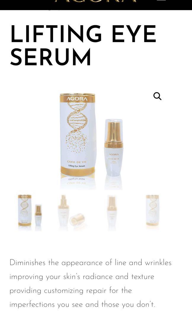 AGORA Code De Vie Lifting Eye Cream & Serum, Beauty & Personal Care