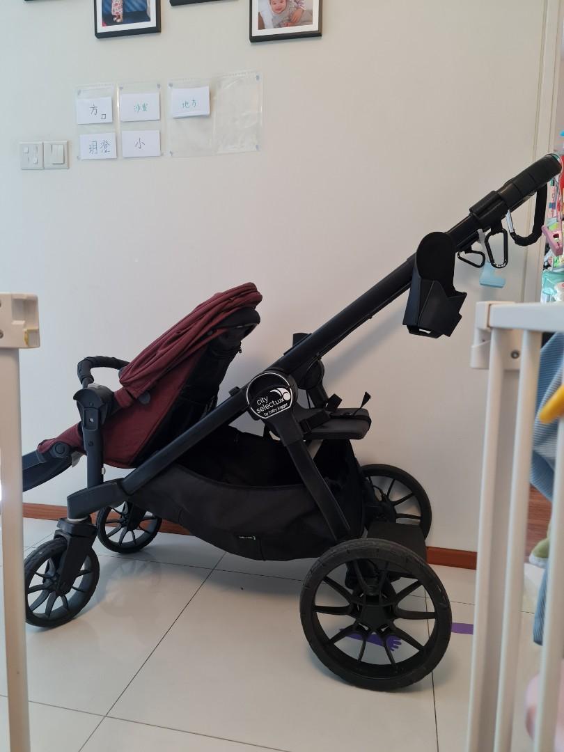 Baby Jogger City Select LUX double stroller with 2 seats and bench seat Babies Kids Going Out Strollers on Carousell