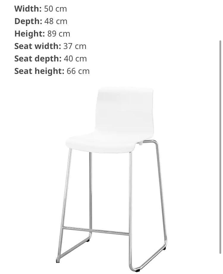 Bar Stool (Ikea GLENN), Furniture & Home Living, Furniture, Chairs on
