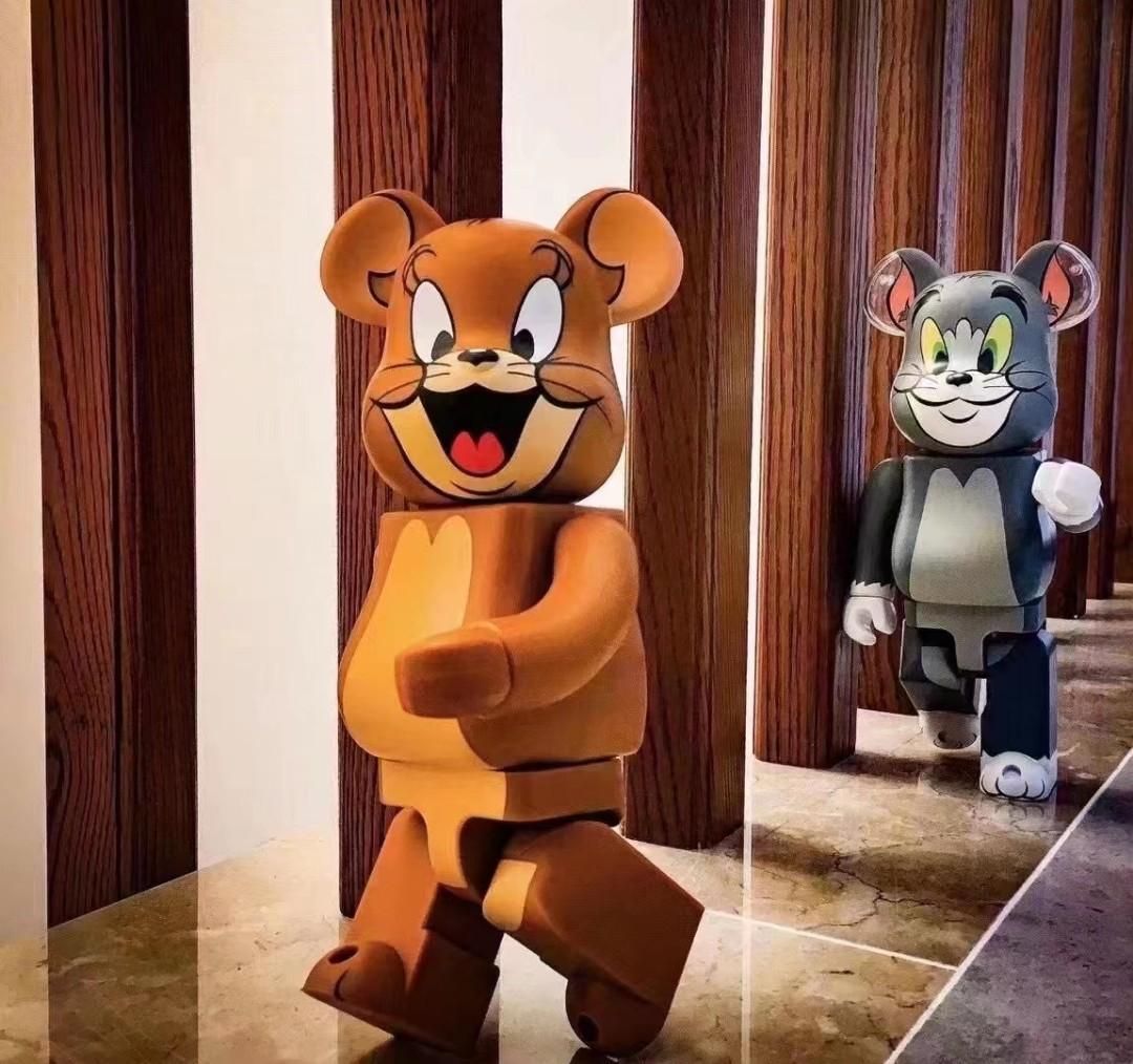 Bearbrick Tom & Jerry Flocky versio 1000% 絨毛, 興趣及遊戲, 玩具