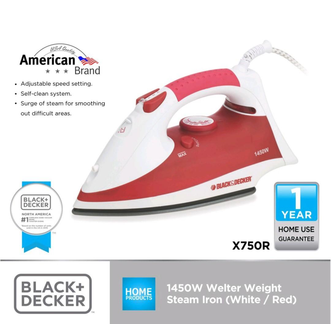 Black + Decker X750 Steam Iron