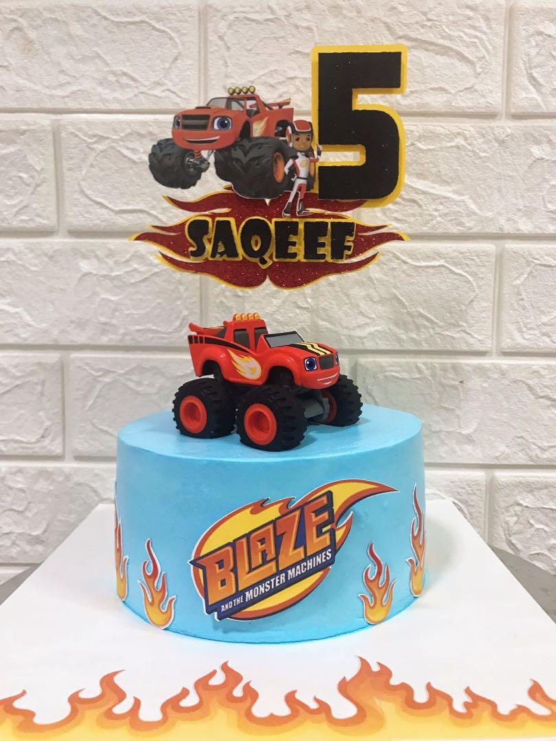Blaze and the Monster Machines Edible Icing Cake Decor Topper – Bling Your  Cake