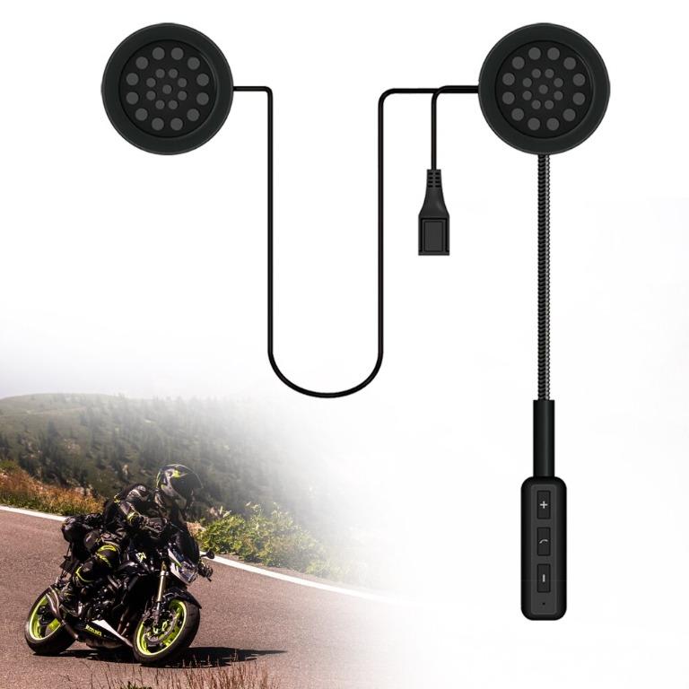 摩托車頭盔耳機對講機耳機揚聲器麥克風電話免提的立體聲bluetooth Compatible 5 音響器材 其他音響配件及設備 Carousell