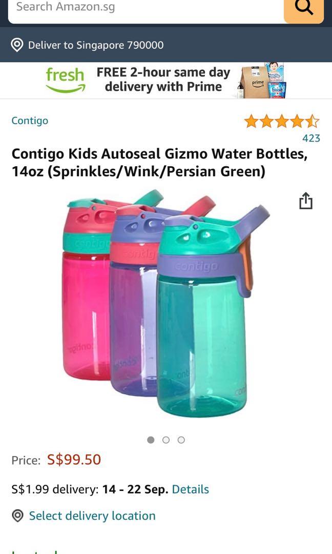 Contigo Spill-Proof Kids Tumbler with Straw, 3-Pack, Sprinkles, Wink And  Persian Green