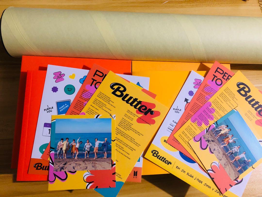BTS BUTTER ALBUM SET (unsealed) with POSTERS, Hobbies & Toys