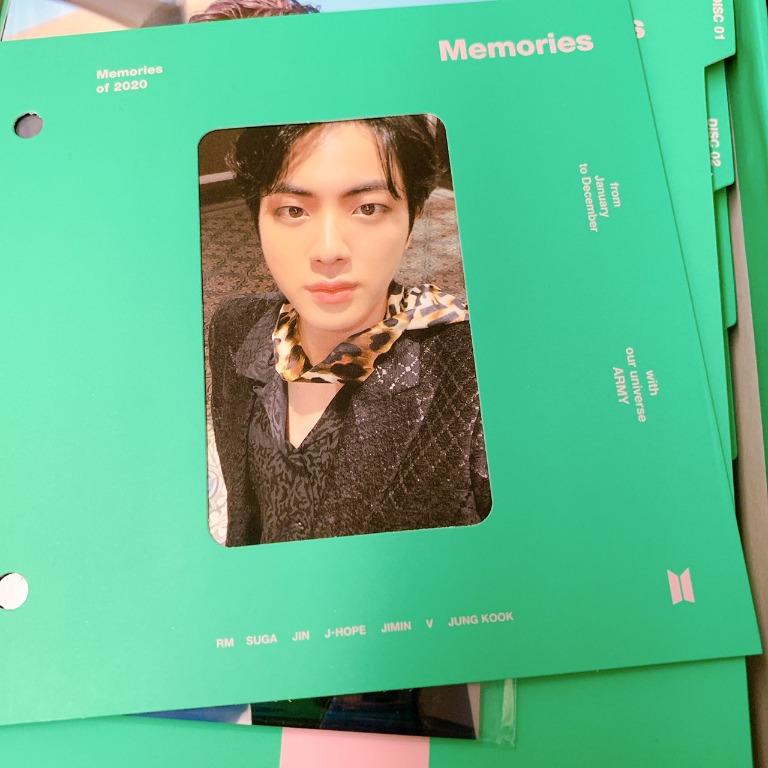 BTS MEMORIES OF 2020 BLU-RAY JIN PHOTOCARD 回憶錄藍光碩珍, 興趣及