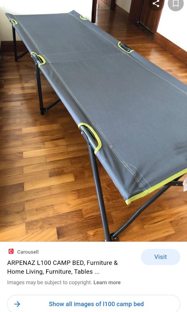 Camp Bed L100 Furniture Home Living Outdoor Furniture on Carousell