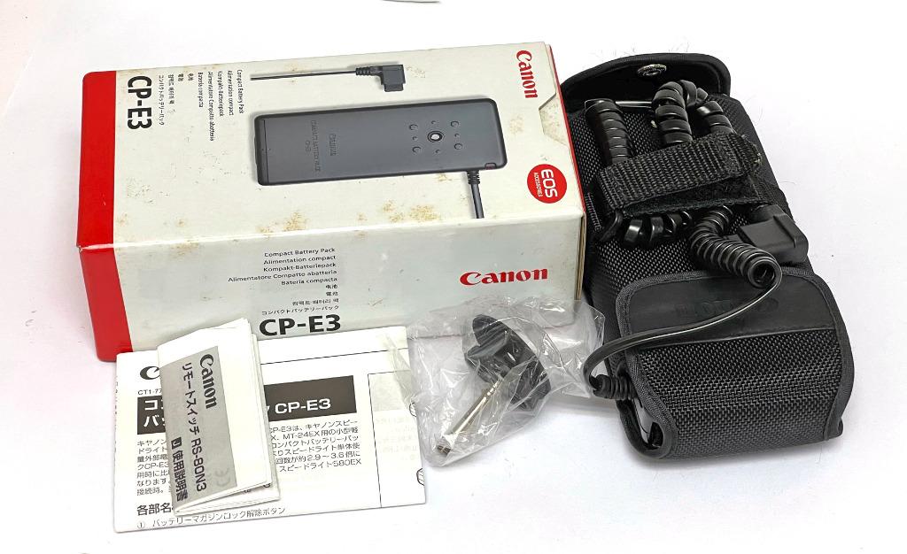 Canon 原廠cp 外部電源供應器閃燈外接電池包canon Cpe3 Compact Battery Pack For Speedlite 4ez 540ez 550ex 580ex 攝影器材 相機 Carousell