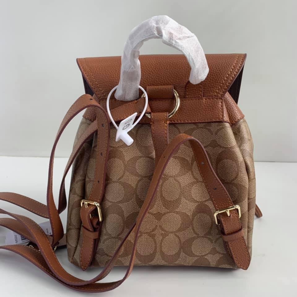 Coach Pennie Backpack 22 in Signature Canvas, Women's Fashion, Bags