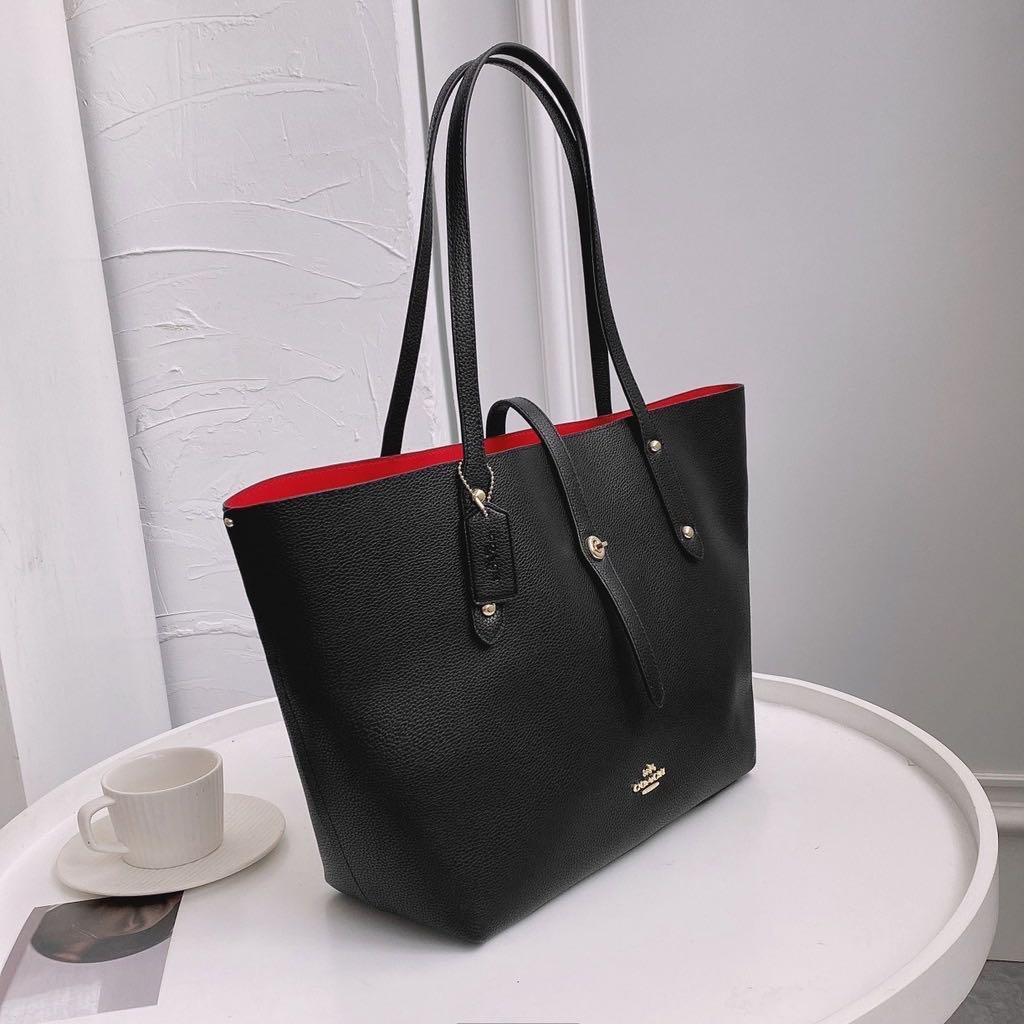 Red interior purse store