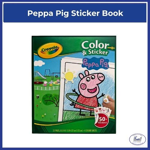 Peppa Pig A4 Sticker Pad Childrens Kids Travel Fun Activity Book with Stickers 