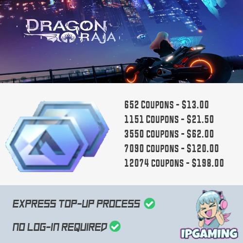 [Discount] Dragon Raja SEA Coupons Topup / Recharge, Video Gaming, Gaming Accessories, Game