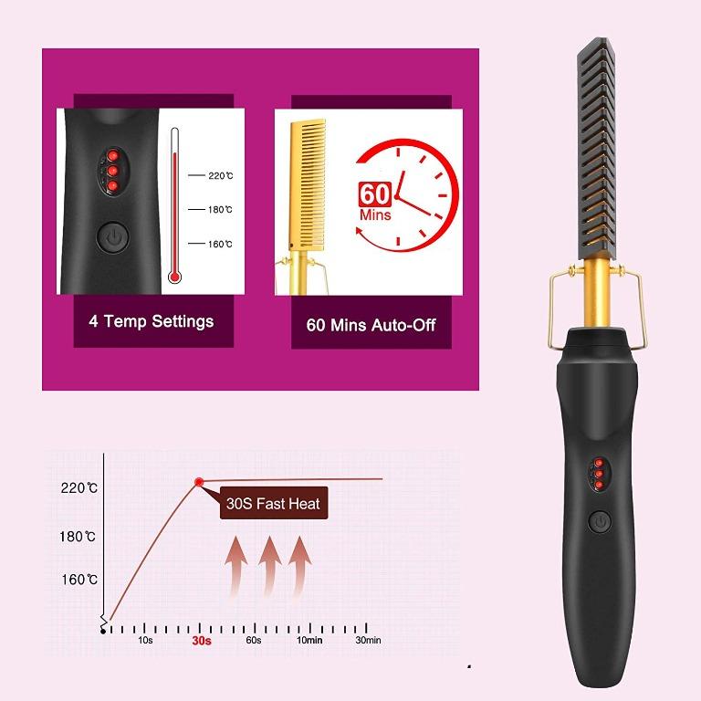 Electric hair comb top straightener reviews