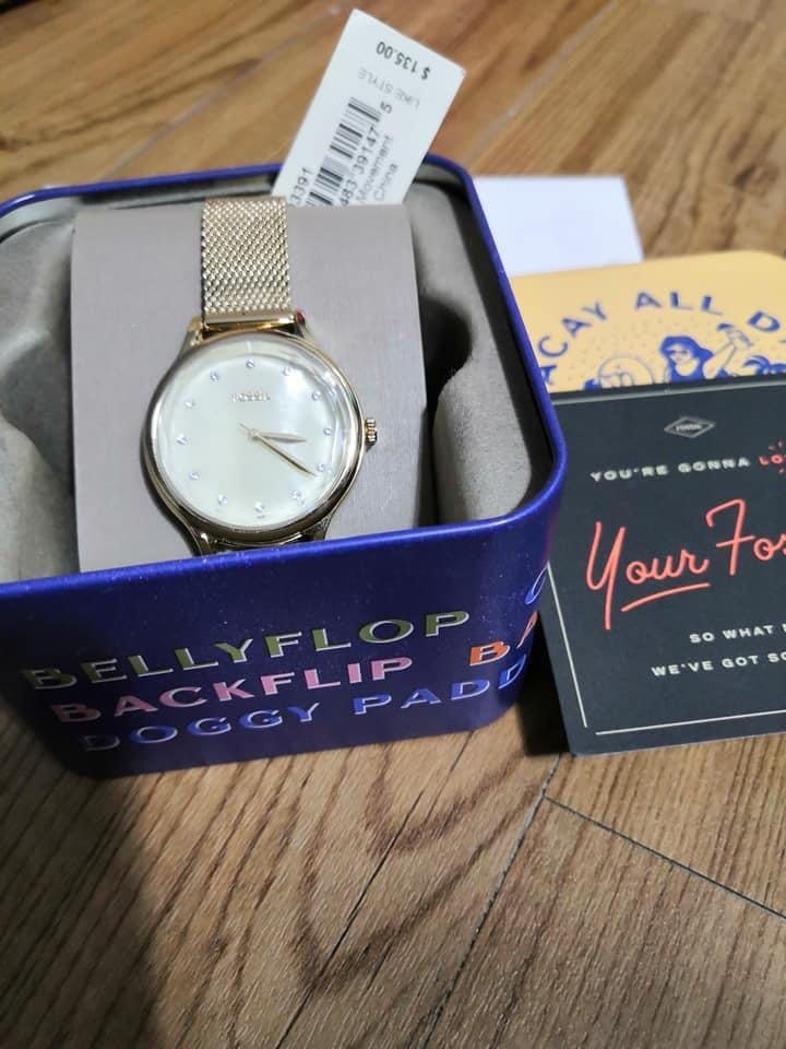 Fossil top mesh strap
