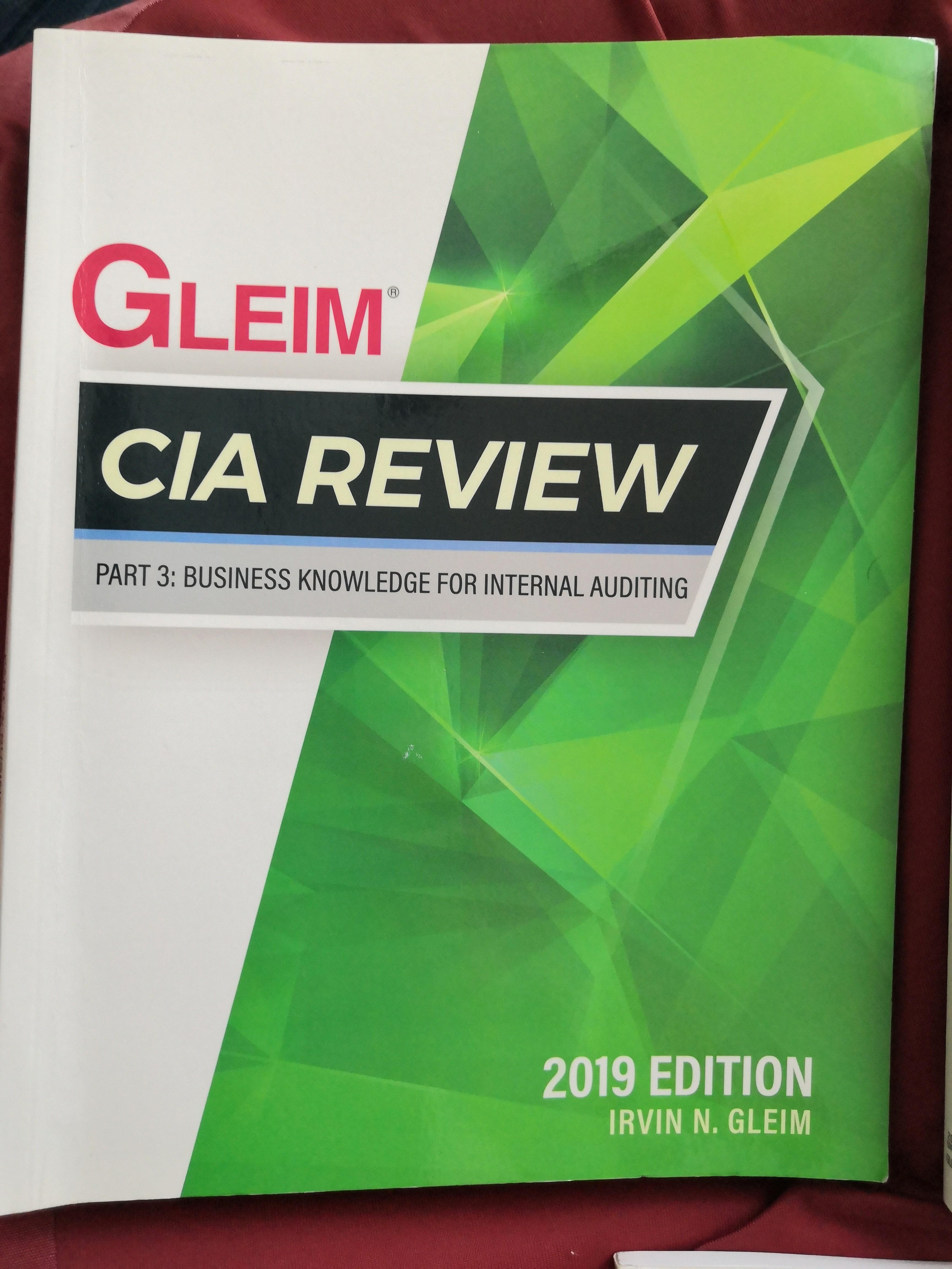 Gleim CIA Review Part 1-3, 興趣及遊戲, 書本& 文具, 書本及雜誌