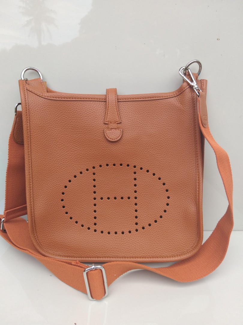 Hermes Evelyne Brown Tan slingbag
